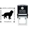 Golden Retriever Pet Lover Dog Return Address Stamp Body and Design
