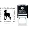Great Dane Pet Lover Dog Address Stamp Body and Design
