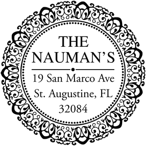 Decorative Harrison Return Address Stamper