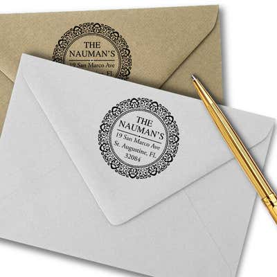 Harrison Round Return Address Stamp - alternate view