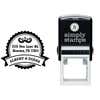 Diana Round Return Address Stamp Body and Design