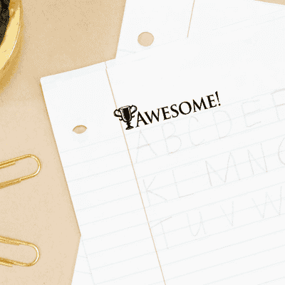Awesome Teacher Feedback Stamp - alternate view