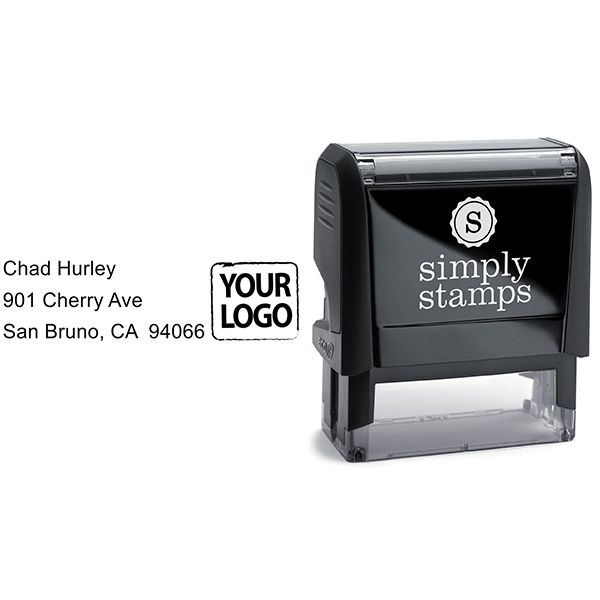 Custom Logo Address Stamp Body and Design