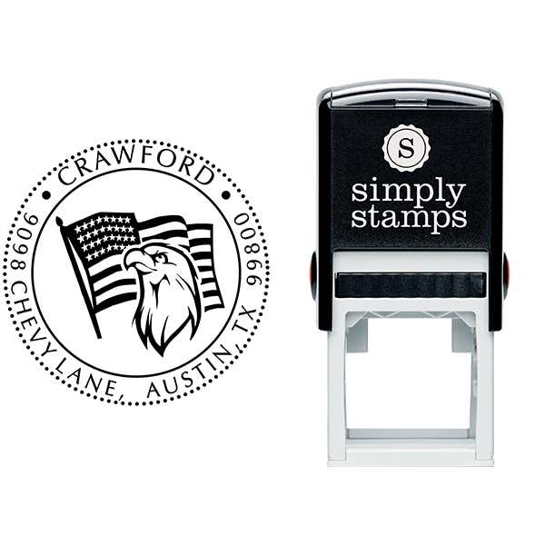 Eagle Freedom Return Address Stamp Body and Design