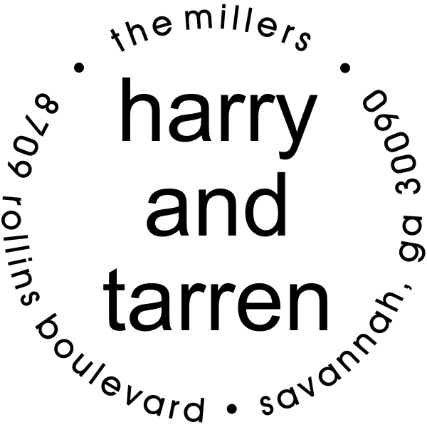 return rubber address stamp