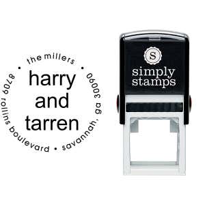 Savannah Return Address Stamp Body and Design