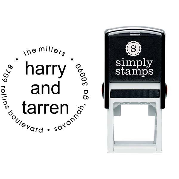 Savannah Return Address Stamp Body and Design