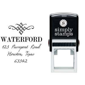 Waterford Diamond Address Stamp Body and Design