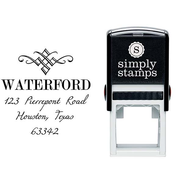 Waterford Diamond Address Stamp Body and Design
