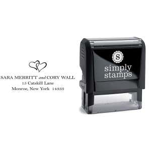 Linked Hearts Address Stamp Body and Design