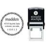 Madden Round Address Stamp Body and Design