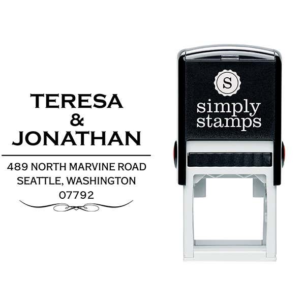 Marvine Address Stamp Body and Design