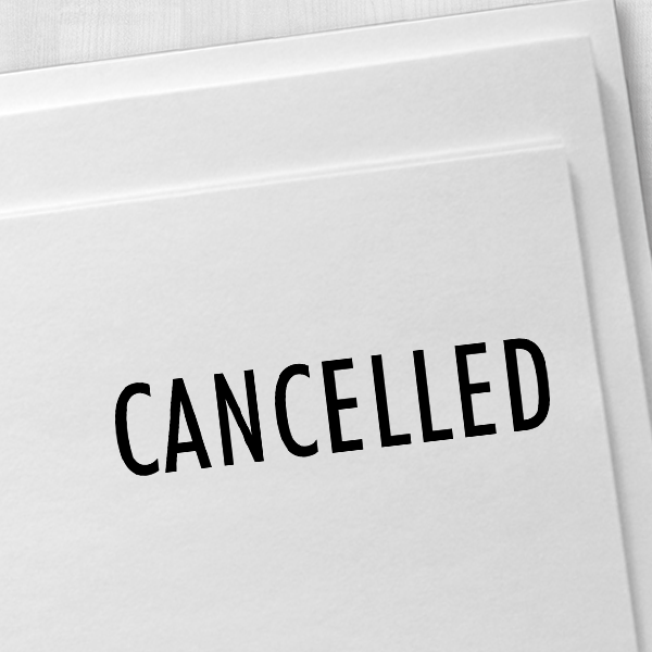 CANCELLED Stock Stamp