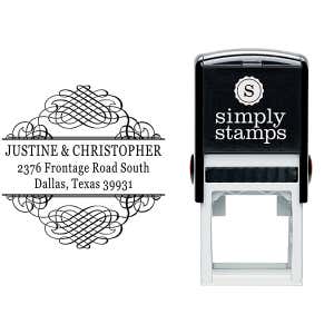 Justine Address Stamp Body and Design