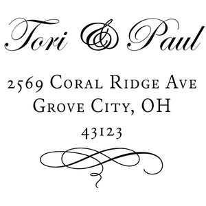 Grove Invitation Style Address Stamp
