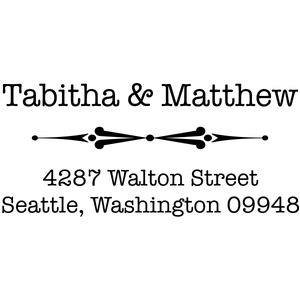 Fancy First Name Return Address Stamp