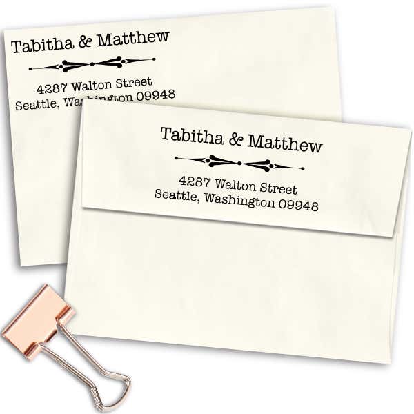 Walton Point Line Address Stamp Imprint Example