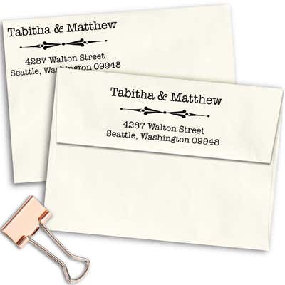 Walton Point Line Address Stamp - alternate view