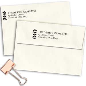 Plant Address Stamp Imprint Example