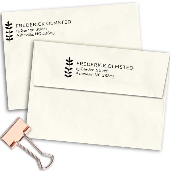 Plant Address Stamp Imprint Example