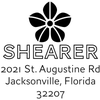 flower address stamp