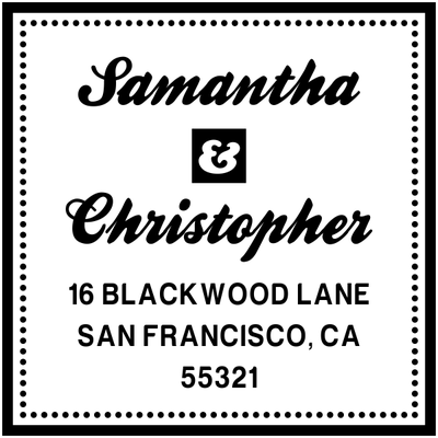Blackwood Square Custom Address Stamp