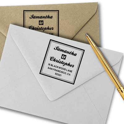 Blackwood Square Address Stamp - alternate view