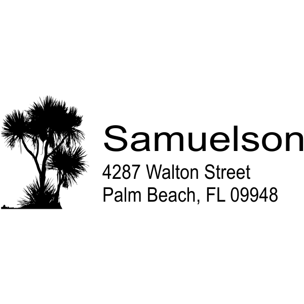 tree address stamp design
