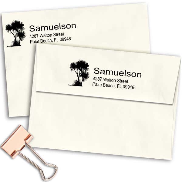 Walton Trees Address Stamp Imprint Example