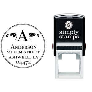 Ashwell Round Address Stamp Body and Design