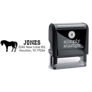 Jones Horse Address Stamp Body and Design
