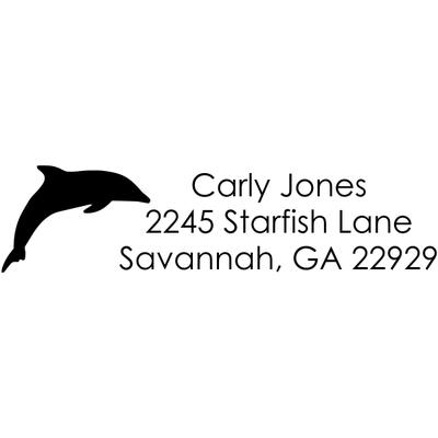 Jones Dolphin Address Stamp