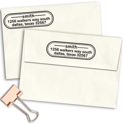 Smith Oval Address Stamp - alternate view
