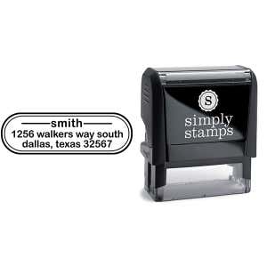 Smith Oval Address Stamp Body and Design