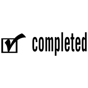 COMPLETED Checkmark Stock Stamp