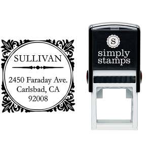 Sullivan Square Address Stamp Body and Design