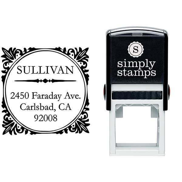 Sullivan Square Address Stamp Body and Design