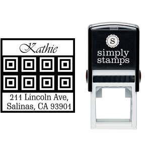 Lincoln Tile Square Address Stamp Body and Design