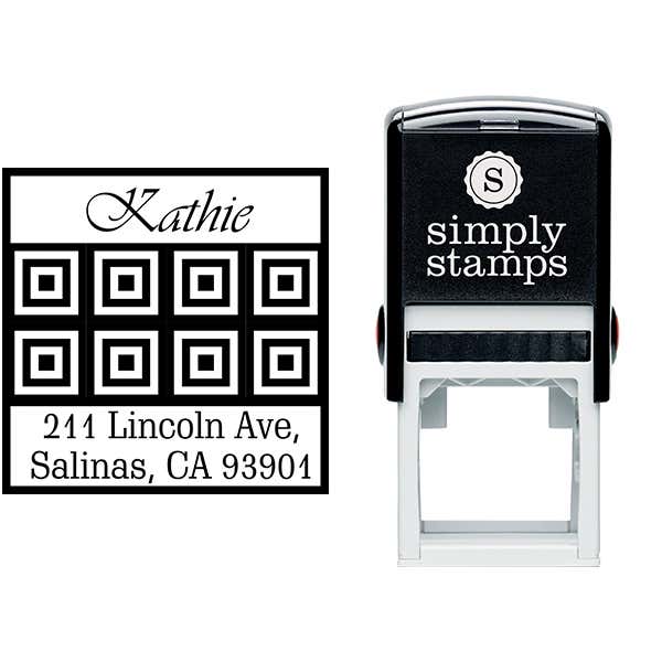 Lincoln Tile Square Address Stamp Body and Design