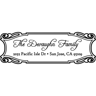 Devaughn Plate Address Stamp