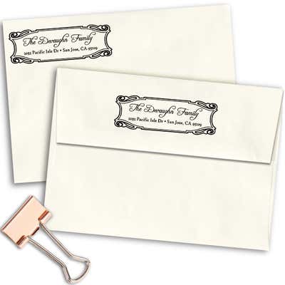 Devaughn Plate Address Stamp - alternate view