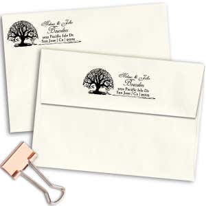 Bowden Curve Tree Address Stamp Imprint Example