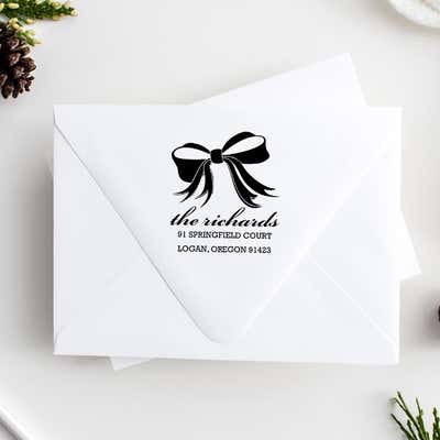 Richards Bow Address Stamp - alternate view