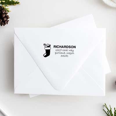 Richardson Stocking Address Stamp - alternate view