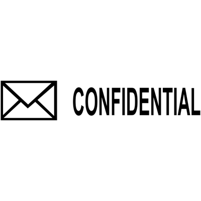 CONFIDENTIAL Mail Stock Stamp - alternate view