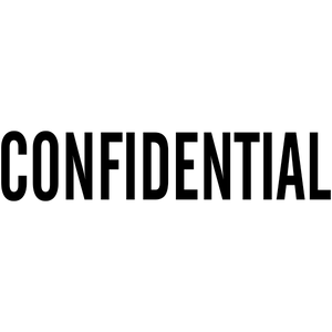 CONFIDENTIAL solid letter Stock Stamp