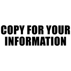 COPY FYI Stock Stamp