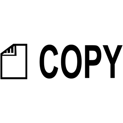 COPY DOCUMENT Stock Stamp - alternate view