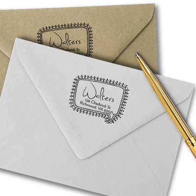 Craft Pin Quote Bubble Return Address Stamp - alternate view