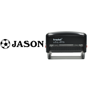 Soccer Ball Name Stamp Body and Design
